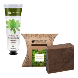 Kit Crema Y Jabón Tepezcohuite Cicatrices Manchas Acné Blen