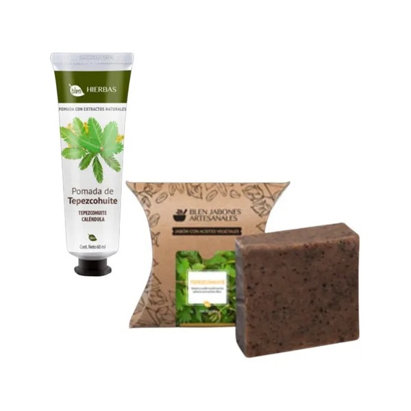 Kit Crema Y Jabón Tepezcohuite Cicatrices Manchas Acné Blen
