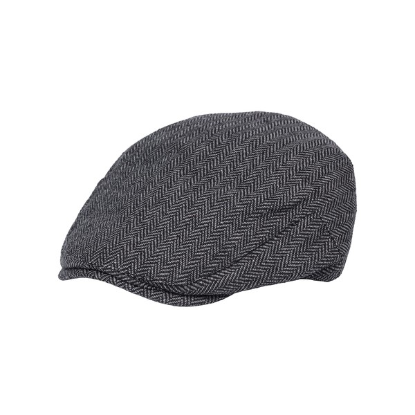 Mens Newsboy Flat Cap Tweed Herringbone Plain Gatsby Style Flat