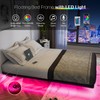 OLEVS Floating Bed Frame Full Size with Smart LED Lights