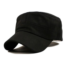 One Limitation Military Cap CP 002, Simple, Plain, Unisex, One Size Fits All, black