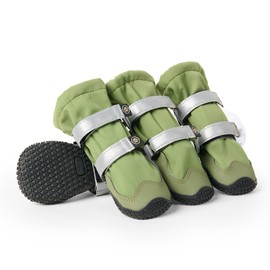 Spark Paws Botas de lluvia para perros, zapatos impermeables para perros medianos a grandes, antideslizantes, botines y protectores de patas para perr