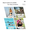 CrazyLaiKH Microfiber Beach Towel, Suitable for Beaches, Pools, Camping, and