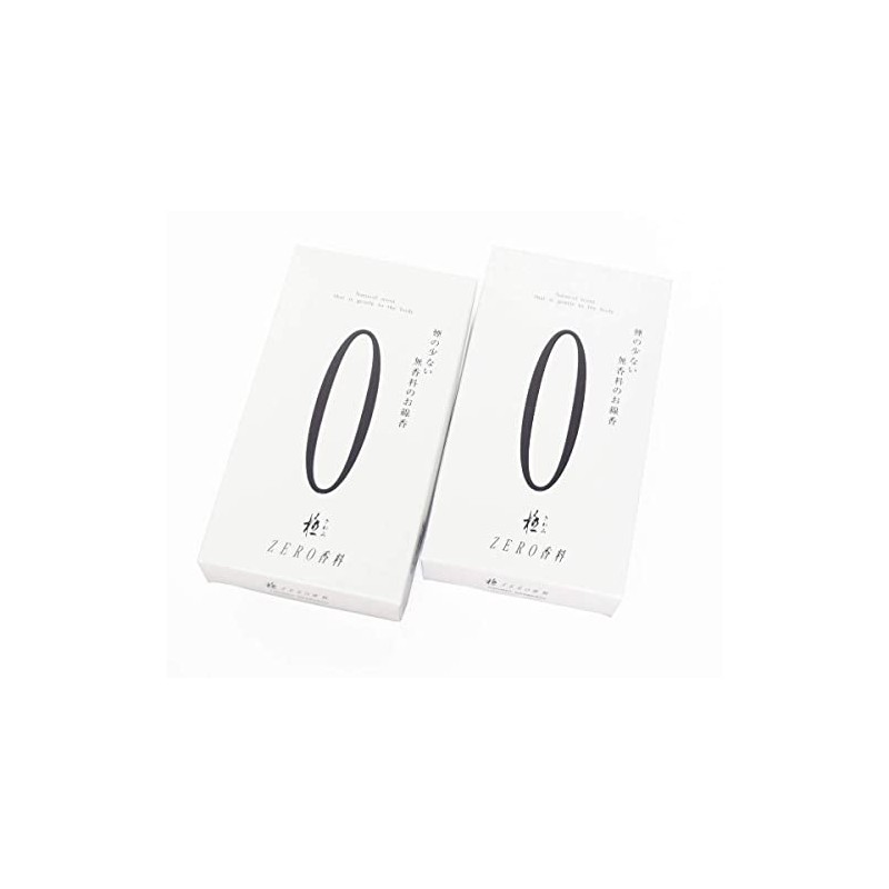 Ultra Zero Incense Incense, Set of 2 Boxes, Faint Smoke,