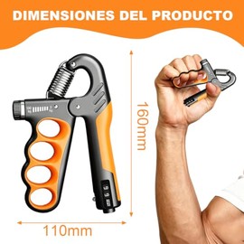 Ejercitador manual mecánico naranja para contar manos 1 unidad