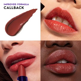 URBAN DECAY Vice Hydrating Lipstick (Callback - Deep Brick Red - Cream Finish), Creamy Formula, Moisturizing Lip Color with Aloe Vera & Avocado Oil, Vegan, Cruelty-free - 0.11 oz