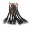 Textured Locs Extension With Curly Ends 100% Permanent Human Hair