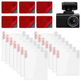 Heclia Electrostatic Sticker Mounting Dash Cam 20 PCS Double-Sided Adhesive Pad Electrostatic Stickers for Windshield Dashcam Car Clear Static Cling Films for Suction Cup Mounting No Residue Stickers