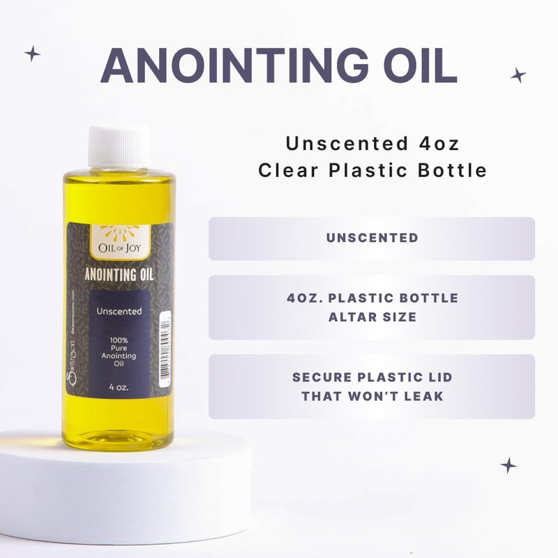 Anointing Oil for Prayers Unscented 4 oz Altar Size by