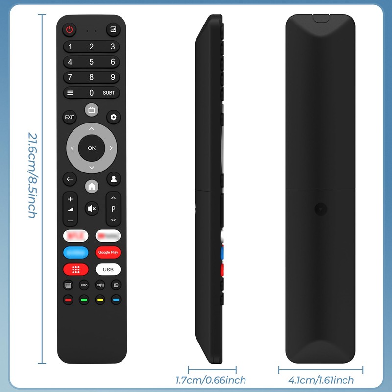 Upgraded Replacement SABA Changhong ChiQ TV Remote, Universal Remote Control