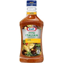 Kraft, Lite, Zesty Italian Dressing, 16oz Bottle (Pack of 3)