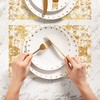 Table Runner 28cm x 5M Gold Metallic Table Runner, Sparkling