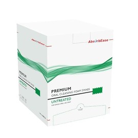 Premium Treated Oral Swabs - Disposable Soft Sponge Mouth Swabs - Disposable Oral Care Swabsticks - Individually Wrapped - 250 Count Box