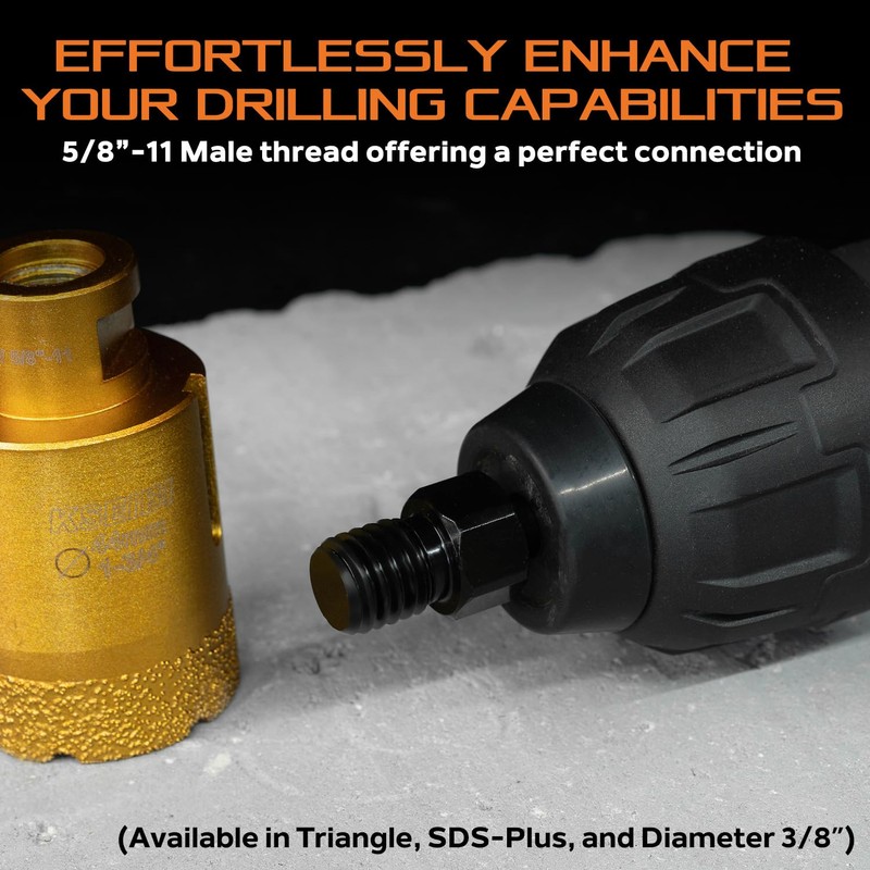 KSEIBI 617073 SDS-Plus Adapter for Holesaw and Diamond Core Bits,