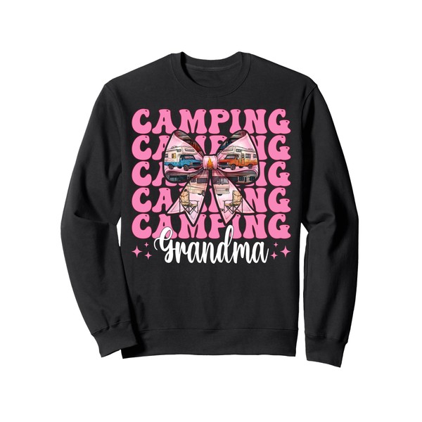 Camping Grandma RV Camping Camper Motorhome Nana Coquette Sweatshirt