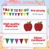 SerpizePaty Glitter Back to School Decorations, Apple Decors for Classroom