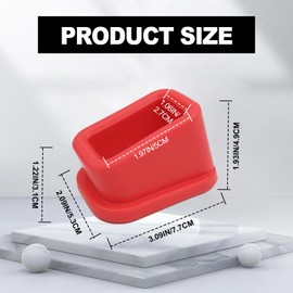 2 unidades de soporte para hebilla de cinturón de seguridad, protector de cinturón de seguridad, fácil acceso a las hebillas de los asientos traseros, accesorios de coche, apto para niños y pasajeros con necesidades especiales (rojo)