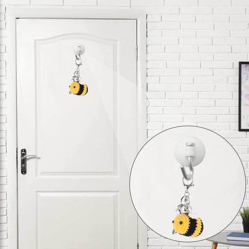 GOSHIES Key Ring Bee Cute Bee Pendant Crochet Bee Bumble