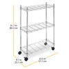 Whitmor 3 Tier Shelving Unit, Metal Storage Shelves, Adjustable Heavy