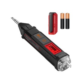 AstroAI VTS1000H 検電器、検電ドライバー、ペン型 検電器、非接触電圧テスター、AC 12V／70V〜1000Vデュアルレンジ、通電チェッカー、配線ブレークポイント検出機能、音声アラーム、LCDパーセント表示、赤