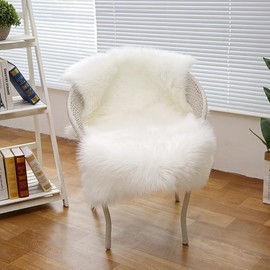 Sxyhkj, faux non-slip short fur rug, rabbit fur imitation, living room, bedroom, children's room, as a faux bed rug or mat, for a chair, stool, sofa
