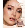 Erinde Single Glitter Eyeshadow, Highly Pigmented and Long-Lasting Eyeshadow, Soft