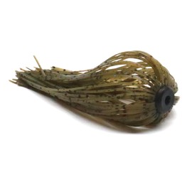 Harmony Fishing – Quick Change Modular Umbrella Skirts for Fishing Jigs/Lures/Baits (10 Pack) (Green Pumpkin)