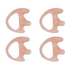 4 Right Small Flesh Flexible SEMI Custom Ear Mold Insert Rubber Gel EARPIECE Police Patrol Duty Gear