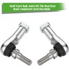10L0L Golf Cart Ball Joint Kit Tie Rod End Set