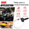 Socpuro Motorcycle Throttle Grip with Throttle Cable, 7/8" 22mm CNC