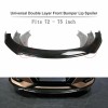 Unbranded Front Bumper Lip Spoiler Splitter Body Side Skirt For
