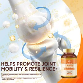 Turmeric Gummies with 95% Curcumin, Black Pepper, Saw Palmetto & Pumpkin Seed Oil, Herbal Supplement Gummies for Joint and Active Lifestyle Support