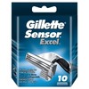 Gillette Sensor Excel Razor Blades for Men Pack of 10