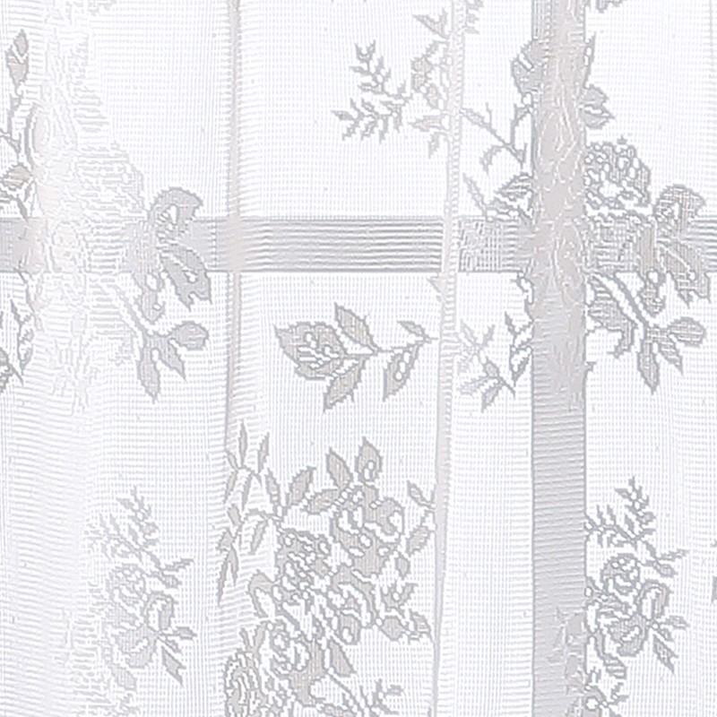 Curtainworks Sibella Lace Kitchen Curtain Window, Rod Pocket, 14 in