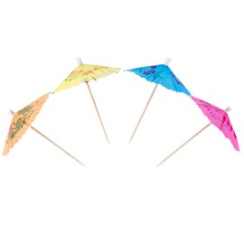 Drink Umbrellas 4" Cocktail Parasols Decorative Cocktail Umbrellas Multicolored Cocktail Picks pack of 144