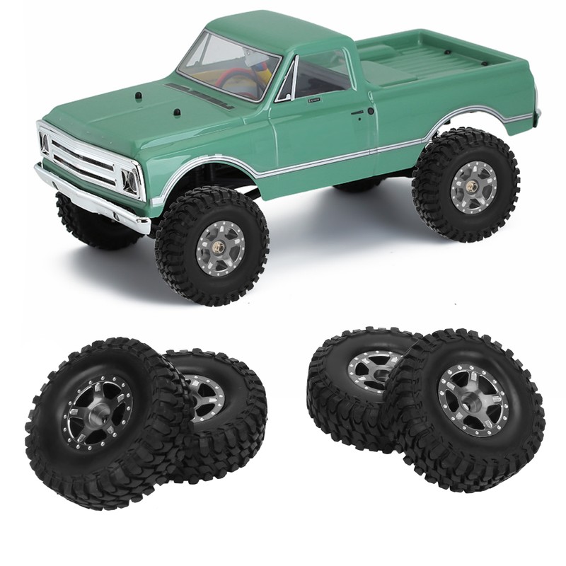 RC Car Rubber Tires Metal Tyre Wheel Full Series Universal