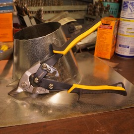 Proferred T02004 Aviation Snips, TPR Grip, Notch Cut, Yellow/Black