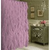 LORRAINE HOME FASHIONS, Dusty Lavender Cascade Voile Shower Curtain