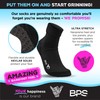 BPS 'Piha' Water Socks (Premium Black, Small)