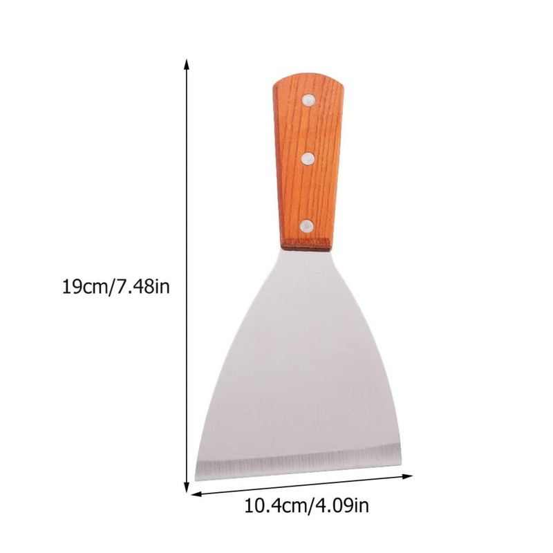 Mobestech 3pcs Stainless Steel Grill Turner Ergonomic Non Slip Handle