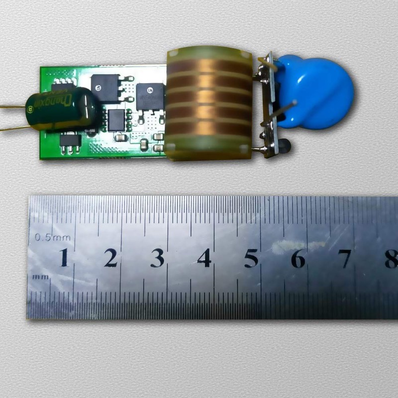 TEAMNIGT 1 Pcs DC 5V-12V 15KV Pulse Arc Boost Coil