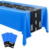 Teenyyou 3 Pieces Racetrack Tablecloth Airplane Birthday Party Tablecloth 54
