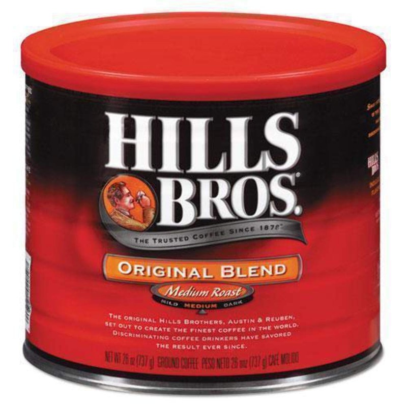Hills Bros Original Blend Ground Coffee, Medium Roast, Full-Bodied Classic