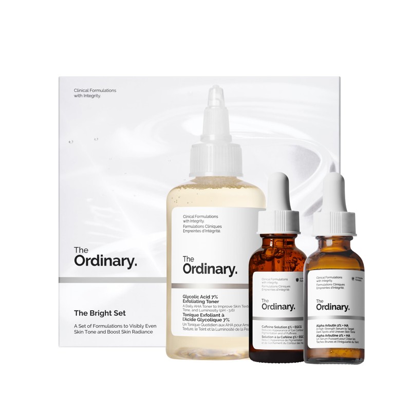 The Ordinary The Bright Set, 3-Step Regimen for Radiant, Even