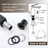 TOCALOCA Black Bathroom Sink Faucet, Matte Black, Modern Design, Single