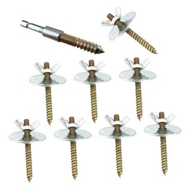 Balacoo 1 Set Stand Bar Accessories Nut Holder Bird Cage Accessories Bird Cage Stand Bird Perch Accessories Bird Cage Perch Screws Bird Perch Fixing Accessories Fastener Vertical Metal