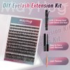 Mayhug Lash Cluster Kit 144 Pcs, 3D Lash Clusters 8-18/D