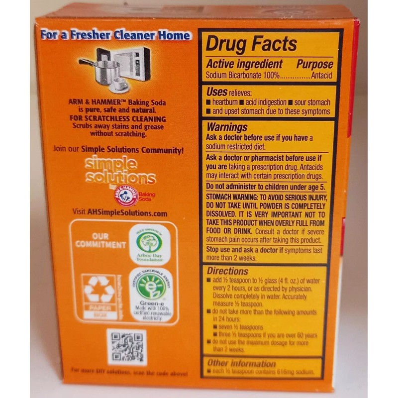 ARM & HAMMER Pure Baking Soda (2 Packs x 227g)