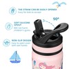 Fanhaw 18 Oz Kids Insulated Water Bottle with Straw -