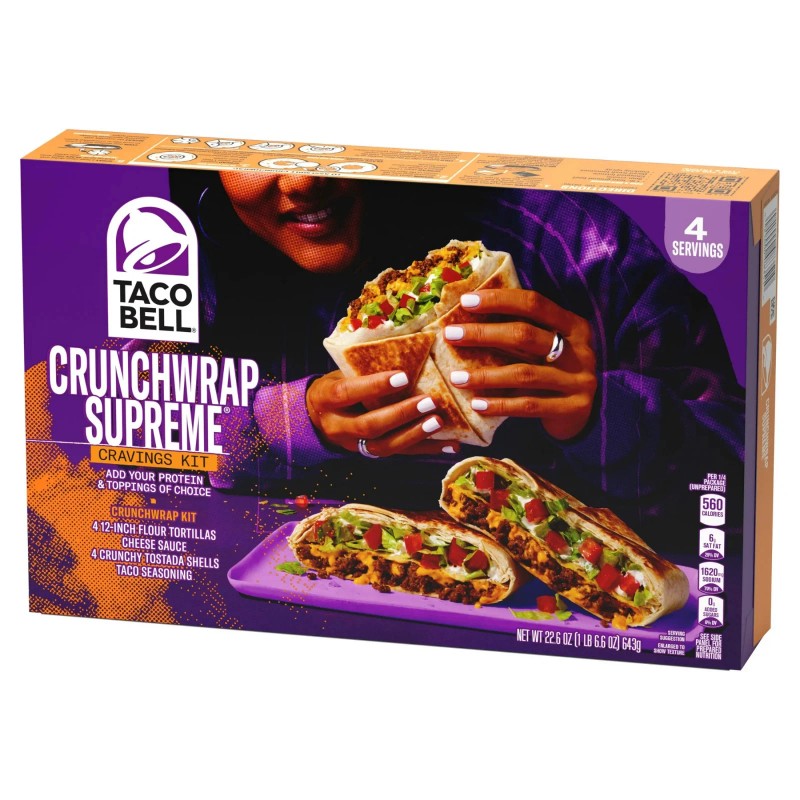 Taco Bell Crunchwrap Supreme cravings Kit, 22.6 Oz Box...